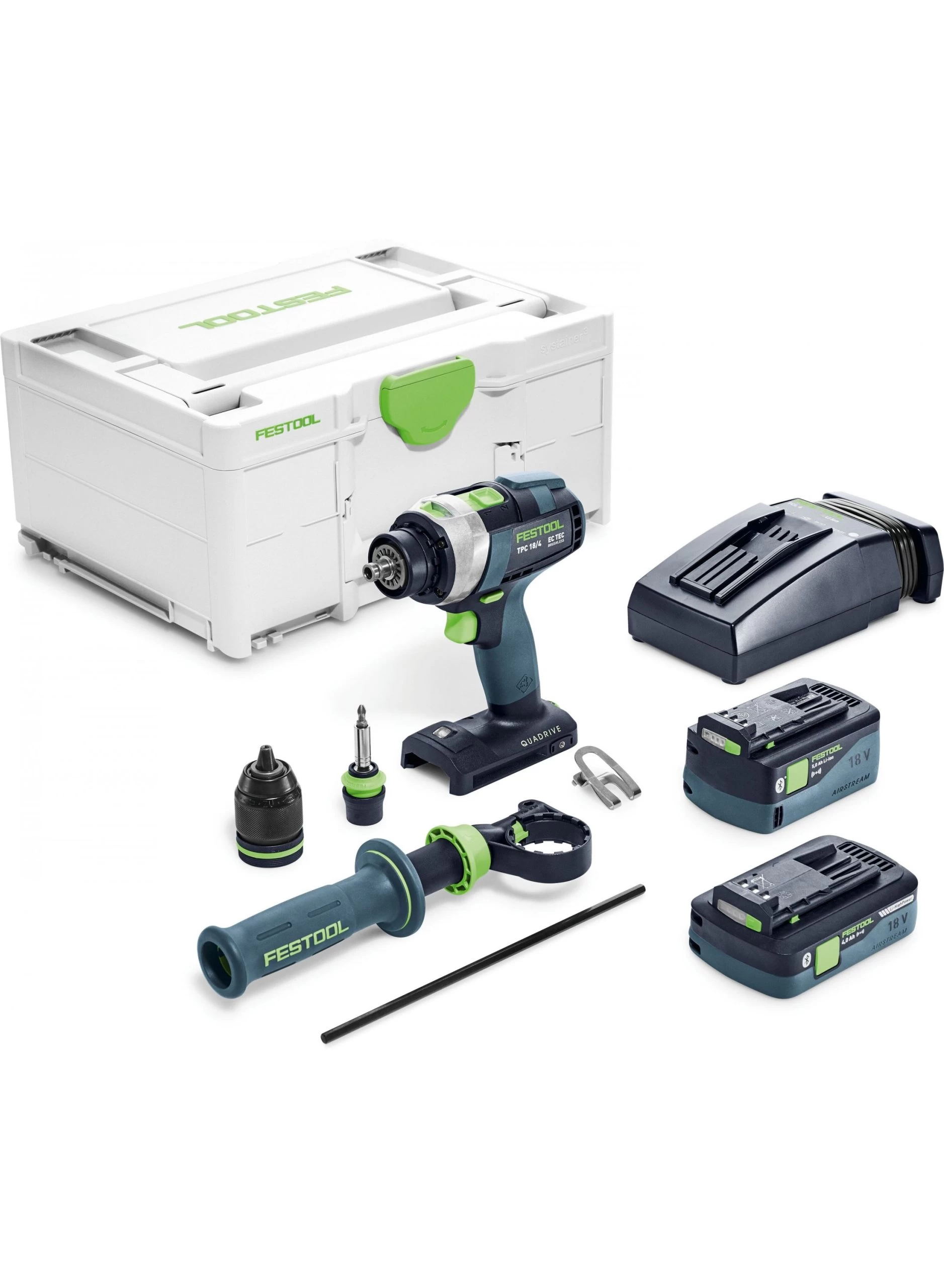 FESTOOL TPC 18/4 5,0/4,0 I-Plus Accu-klopboorschroefmachines Quadrive 3 FESTOOL TPC 18/4 5,0/4,0 I-Plus Accu-klopboorschroefmachines Quadrive