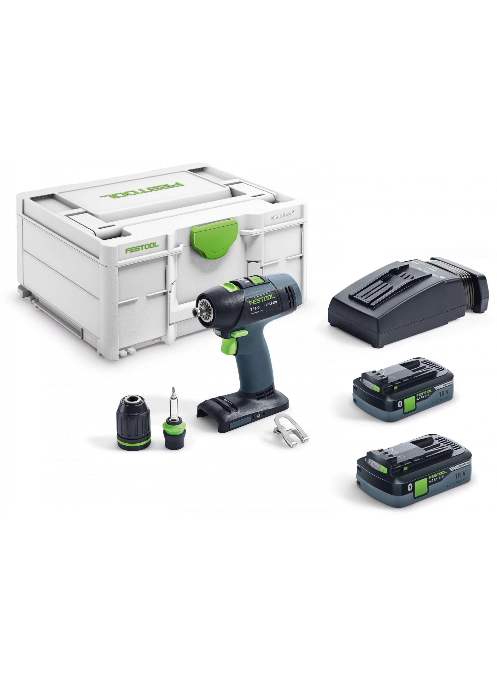 FESTOOL T 18+3 HPC 4,0 I-Plus Accu-schroefboormachine