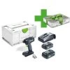 FESTOOL TID 18 HPC 4,0 I-Plus Organizer Edition Accu-slagschroevendraaier In Systainer (2 X 4.0Ah Accu + Lader) -Festool Online Plaza klium 1292
