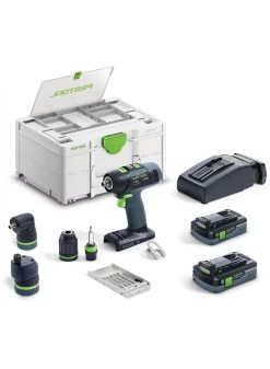 FESTOOL T 18+3 HPC 4,0 I-Set Accu-schroefboormachine