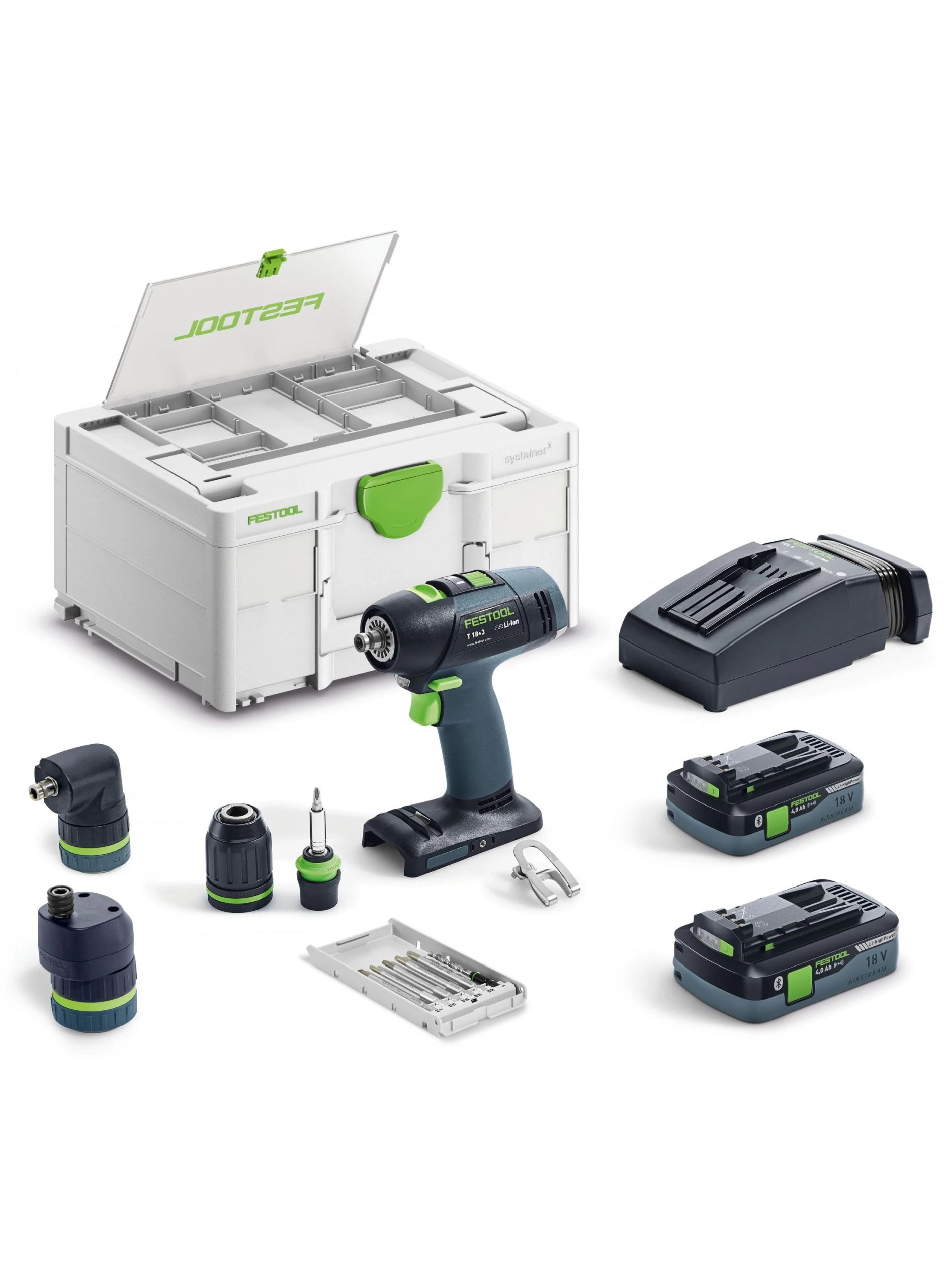 FESTOOL T 18+3 HPC 4,0 I-Set Accu-schroefboormachine