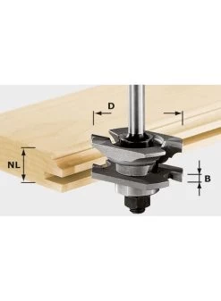FESTOOL Hw S8 D46 X D12-nt Profielgroeffrees Hw Schacht 8 Mm