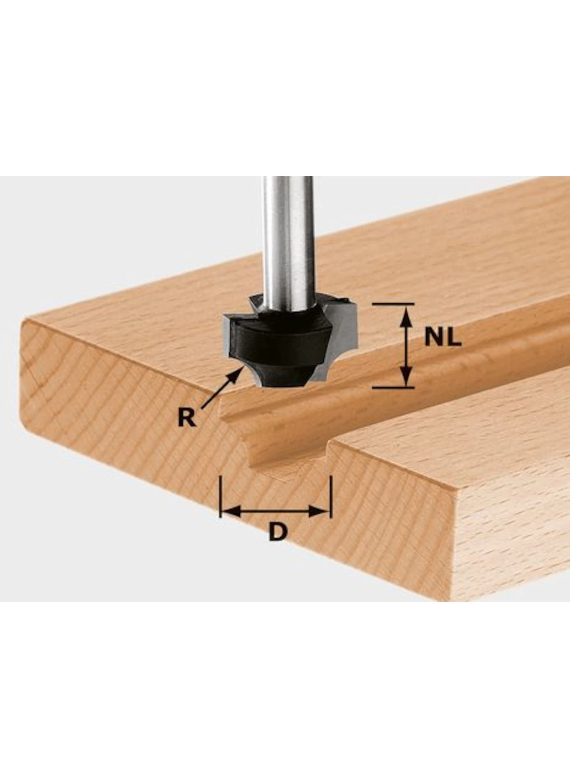 FESTOOL Hw S8 D17/r3 Kwartrondprofielfrees Hw Schacht 8 Mm 3 FESTOOL Hw S8 D17/r3 Kwartrondprofielfrees Hw Schacht 8 Mm