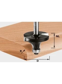 FESTOOL Hw S8 D20,7/r4 Kl Afrondfrees Hw Schacht 8 Mm