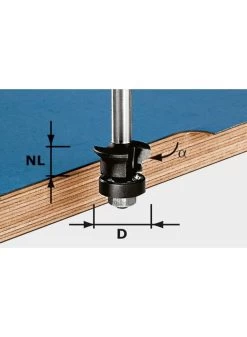 FESTOOL Hw S8 D24/0° +45° Fase-kantenfrees Schacht 8 Mm
