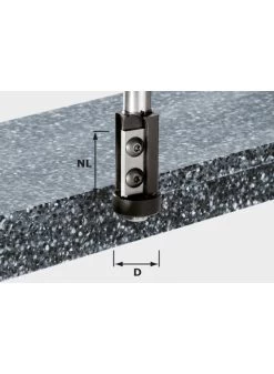 FESTOOL Hw S12 D21/30wm Keermes-kantenfrees Hw Schacht 12 Mm