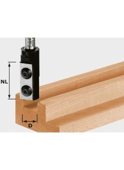 FESTOOL Hw D16/30 S8 Keermes-groeffrees Met Schacht 8 Mm