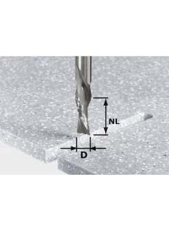 FESTOOL HW Spi D12/42 LD Ss S12 Spiraalgroeffrees