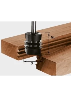 FESTOOL Hw S8 D34/nl32 Verlijmfrees Hw Schacht 8 Mm