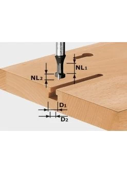 FESTOOL Hw S8 D10,5/nl13 T-groeffrees Hw Schacht 8 Mm