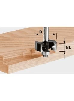 FESTOOL Hw S8 D38/12 Keermes-groeffrees Hw Schacht 8 Mm