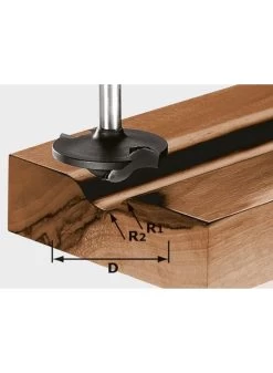 FESTOOL Hw S8 D42/13/r6+12 Profielfrees Hw Schacht 8 Mm