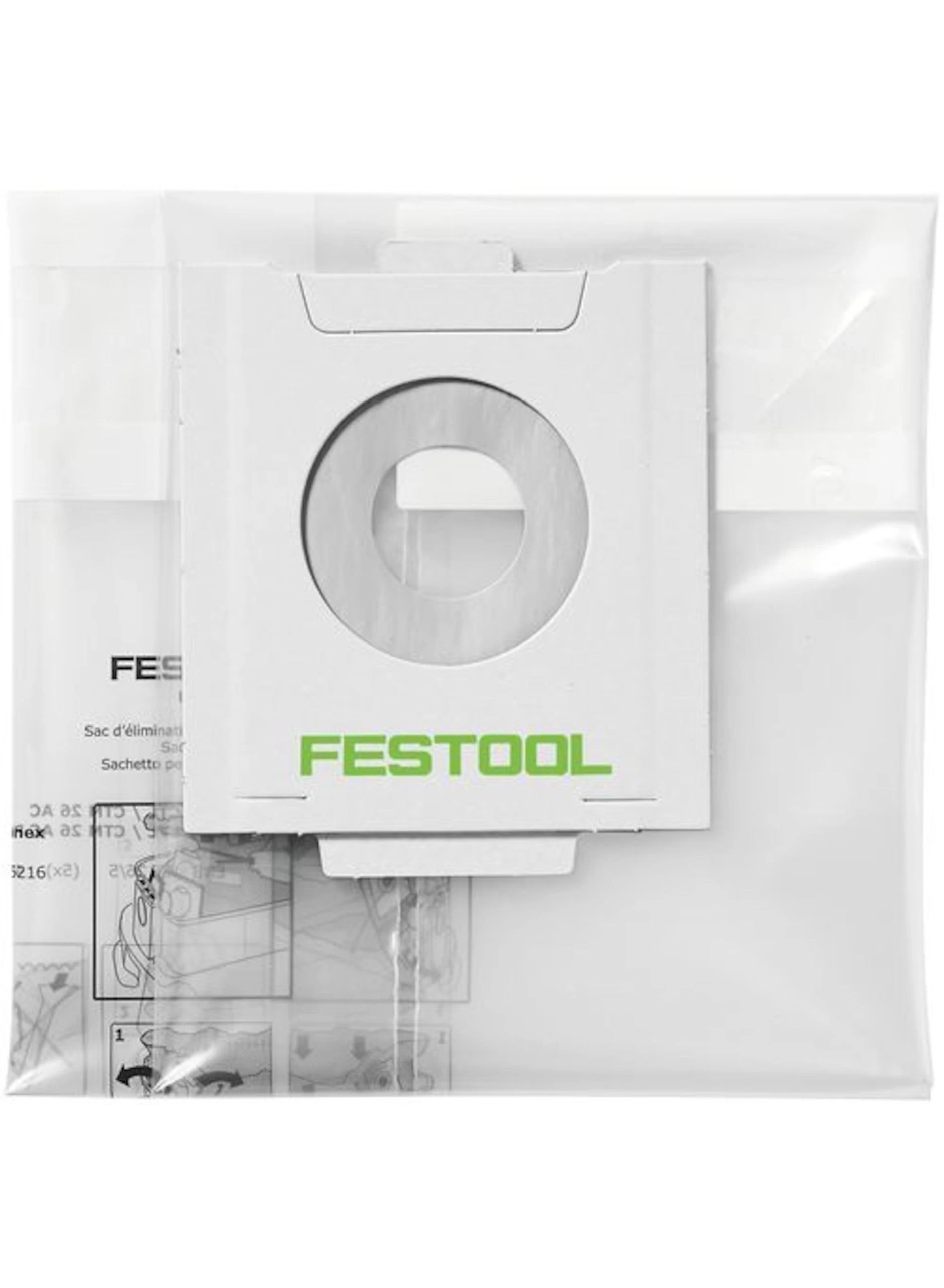 FESTOOL Ens-ct 26 Ac/5 Plasticfolie Wegwerpstofzak (5 St.) 3 FESTOOL Ens-ct 26 Ac/5 Plasticfolie Wegwerpstofzak (5 St.)